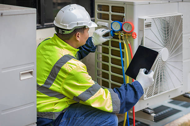 Professional Heat Pump Repair technician working in Emory, VA